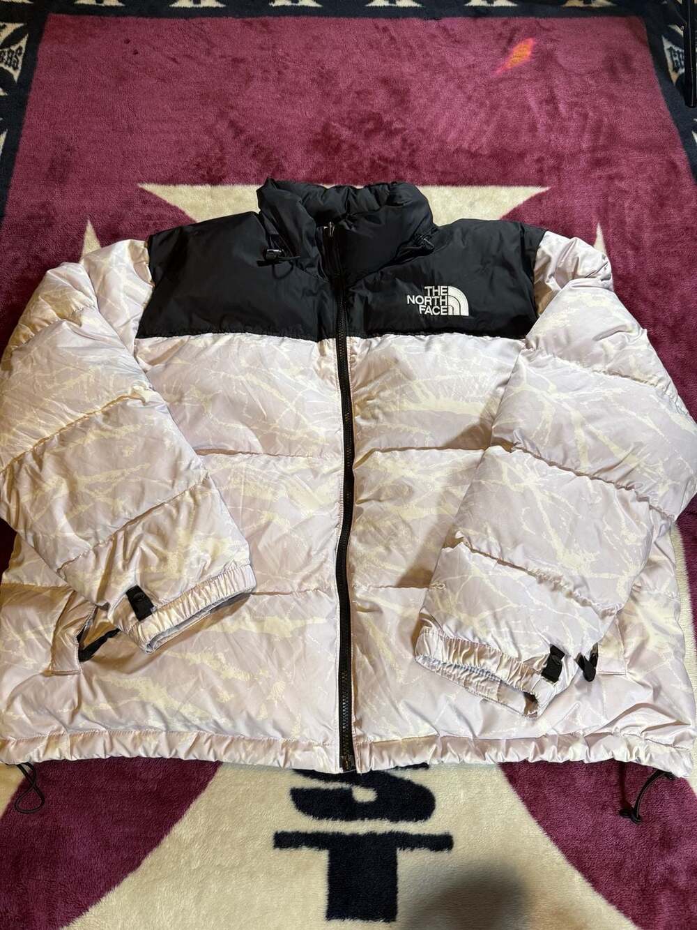 The North Face 1996 Retro Nuptse Jacket Size 3X Lavender Print